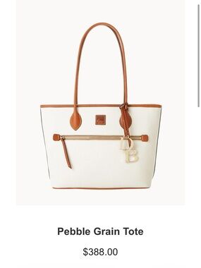 Dooney & Bourke White Pebble Tote Purse